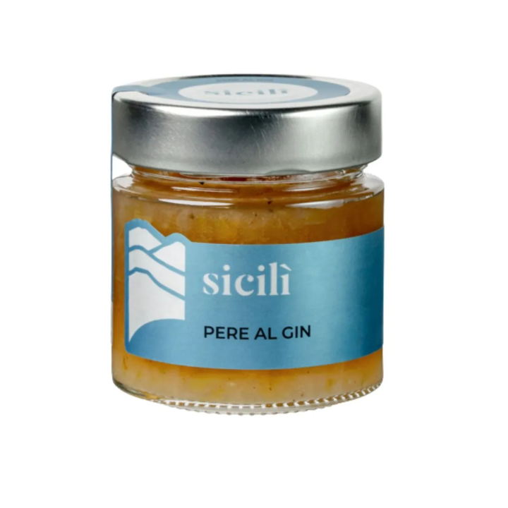 Confettura di pere siciliane aromatizzate al gin