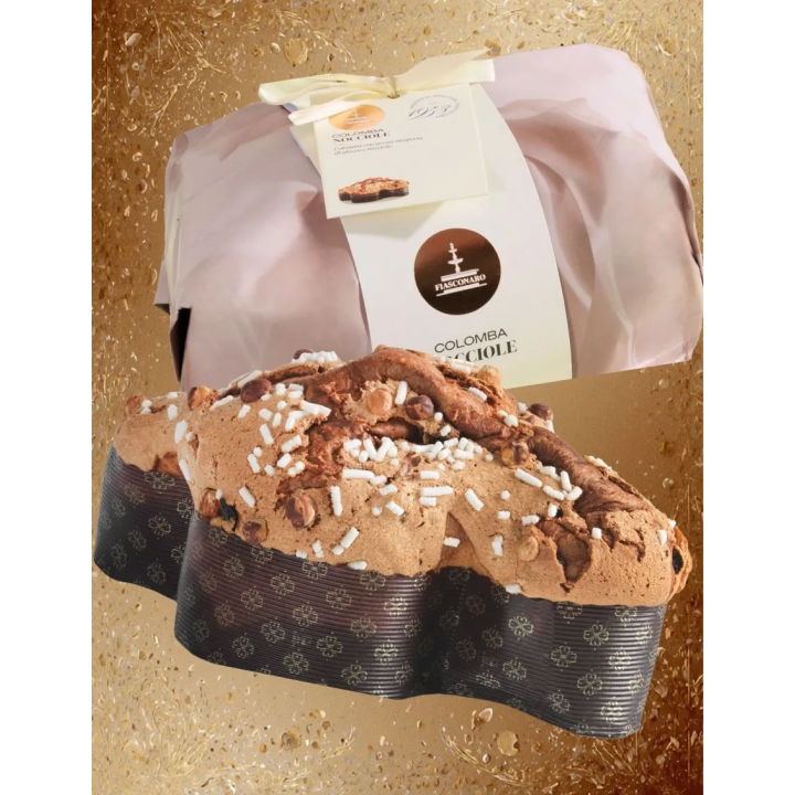 Handmade Easter Colomba with 1 Kg Hazelnuts - Fiasconaro 2022
