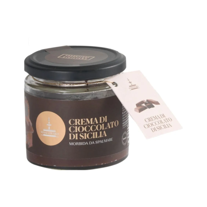 Colomba Nero Sublime Fiasconaro con crema al cioccolato di Sicilia