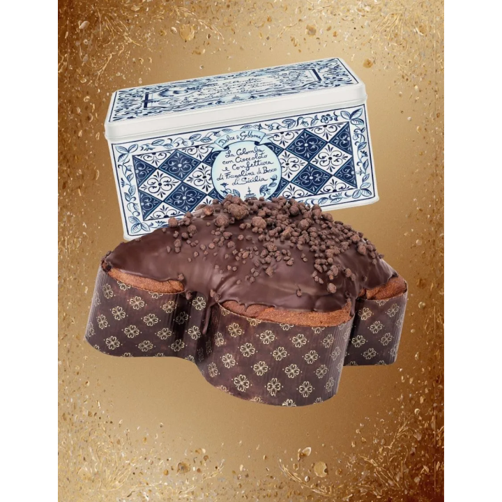Colomba D&G cioccolato e confettura di fragoline di bosco Fiasconaro