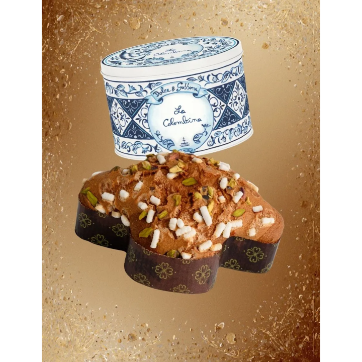 Colomba Fiasconaro Dolce & Gabbana all'essenza di Mandarino, con Mandorle e Pistacchi
