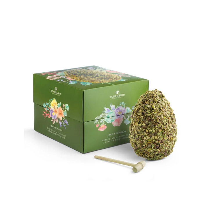 Pistachio Easter Egg of Bonfissuto | Sicilian Gourmet Chocolate