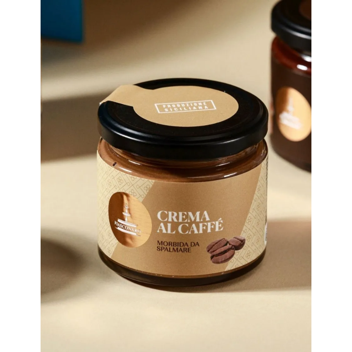 Spreadable coffee cream in a jar of 180 grams - Fiasconaro