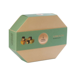 Nougats in an octagonal box of 400 grams by Fiasconaro