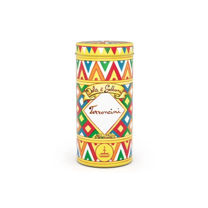 Torroncini morbidi siciliani Fiasconaro in latta da 150 g da collezione firmata Dolce&Gabbana