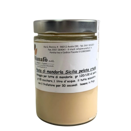 Sicilian Raw Almonds Paste Semi-finished product Base for Almond milk