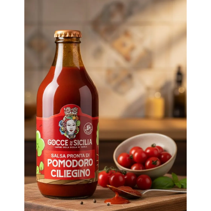 Cherry Tomato Sauce, Sicilian goodness ready to taste