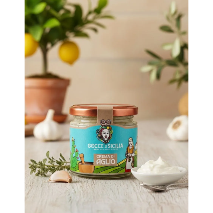 Spreadable garlic cream - 190g jar