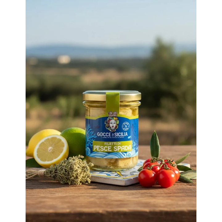 Vendita on-line filetti di pesce spada in olio di oliva - 200 grammi