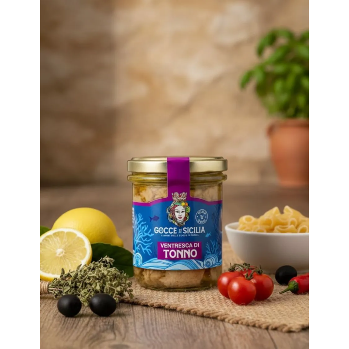 Vendita ventresca di tonno sott'olio di oliva lavorata a mano in Sicilia