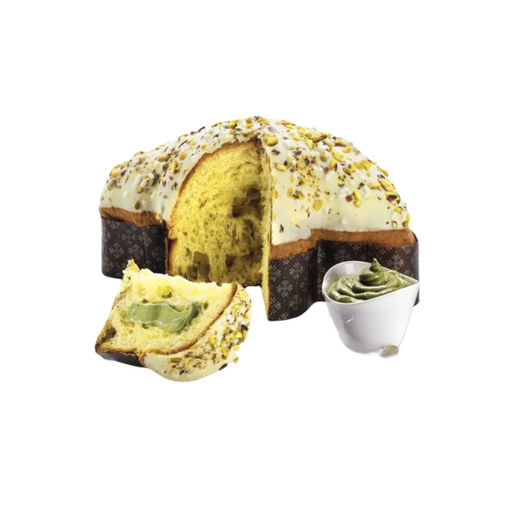 Colomba al pistacchio pasquale farcita con tanta crema di Pistacchio