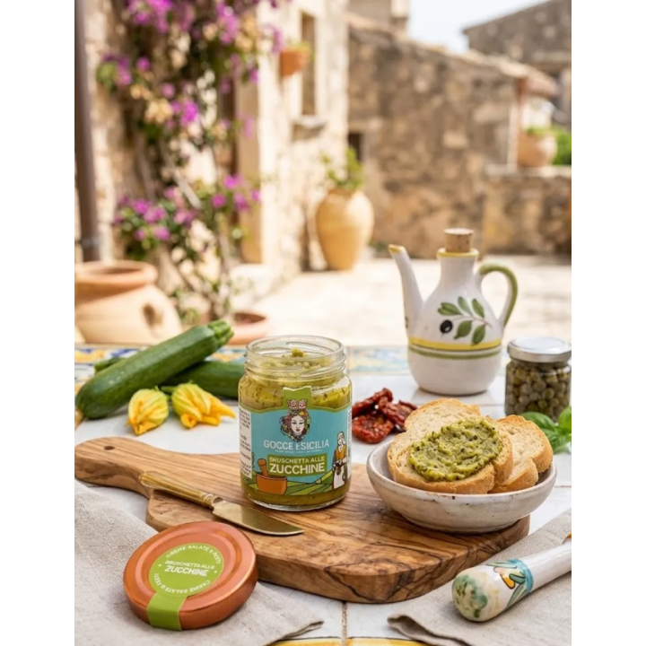 Salted zucchini cream with extra virgin olive oil - 90 g