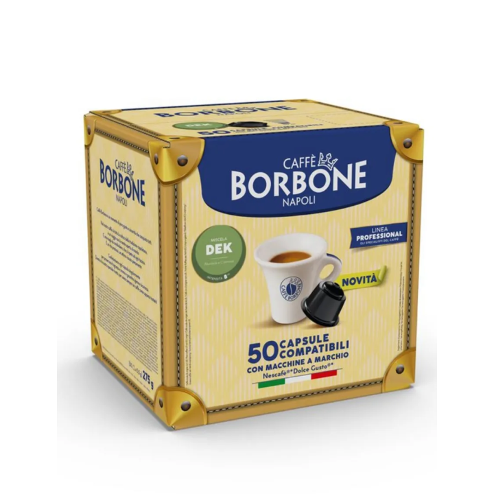 Borbone DEK Blend Capsules compatible with Nescafè Dolce Gusto