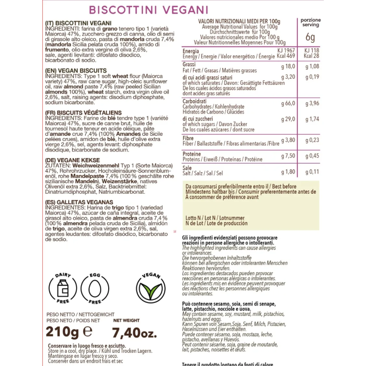 Tumminello Vegan Almond Biscuits | Ancient Sicilian Grains