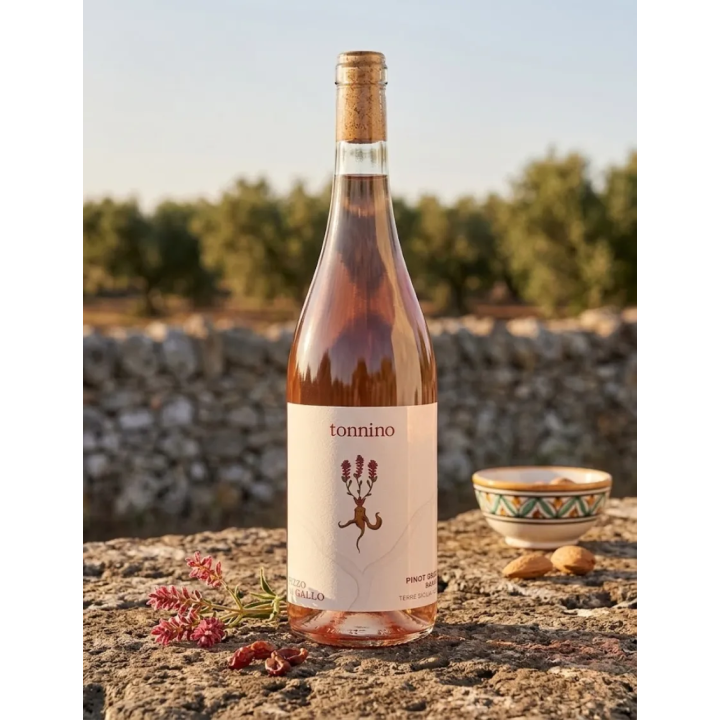 Pizzo di Gallo Pinot Grigio Ramato Organic 2025 - Sicilian Tonnino Wine