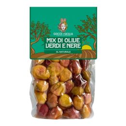 Succoso Mix di Olive al naturale conservate in buste sottovuoto da 300g