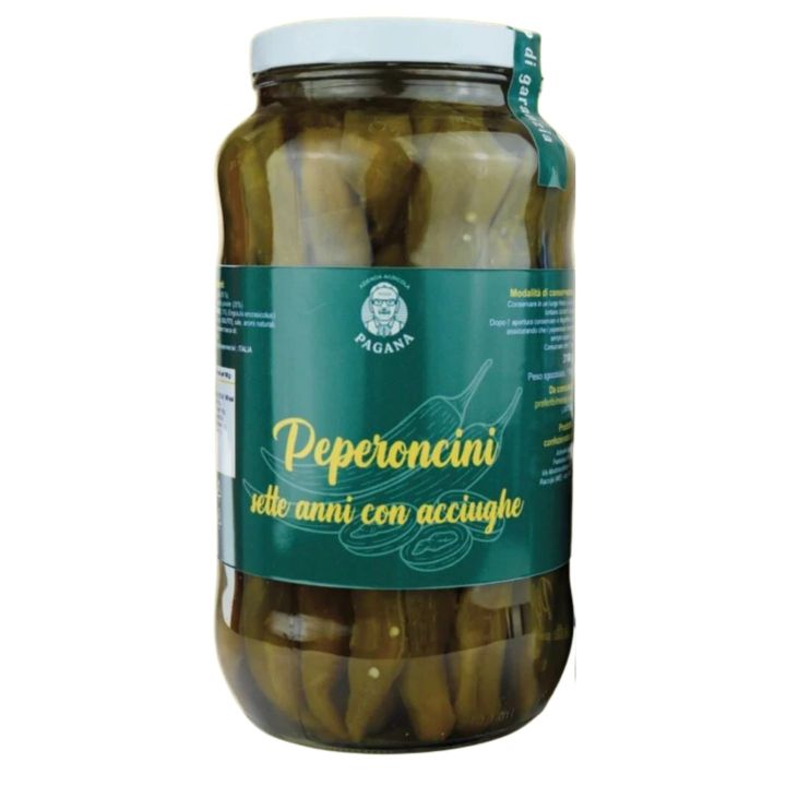 Anchovy-Stuffed Chili Peppers in Oil | Pagana Farm's