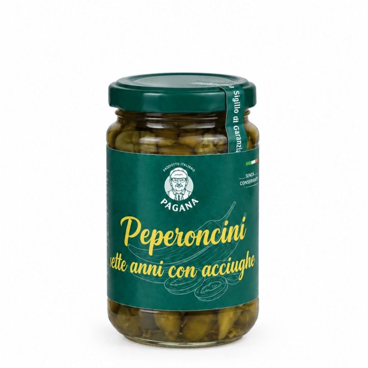 Peperoncini con Acciughe Sott'olio | Azienda Agricola Pagana