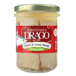 Filetti di tonno rosso del Mediterraneo in olio d'oliva.
