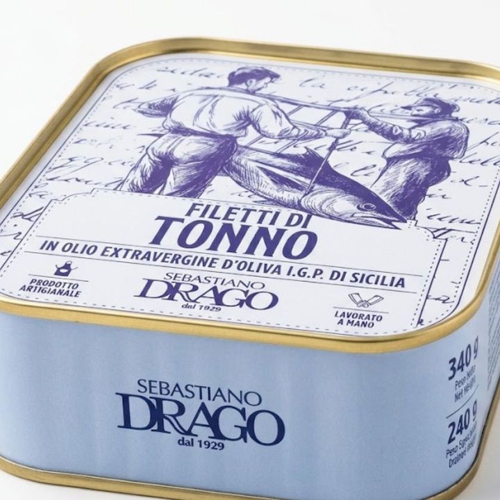 Tonno Qualità Pinna Gialla in Olio EVO IGP Sicilia 340g | Drago