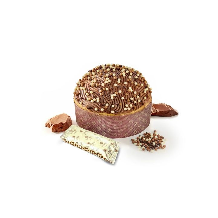 3 Chocolates & Gianduja Panettone 1kg | Sal De Riso
