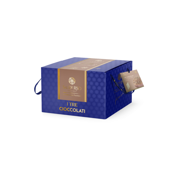 Panettone Tre Cioccolati Gianduia 1kg | Sal De Riso