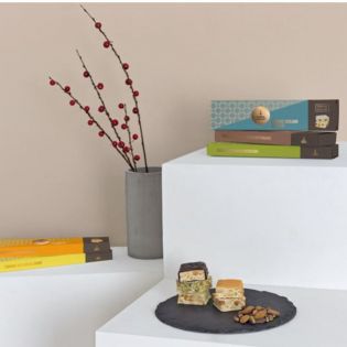 Sicilian dark chocolate nougat bar by Fiasconaro