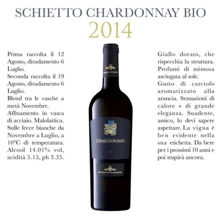 Chardonnay White Wine 2015 - Dei Principi di Spadafora