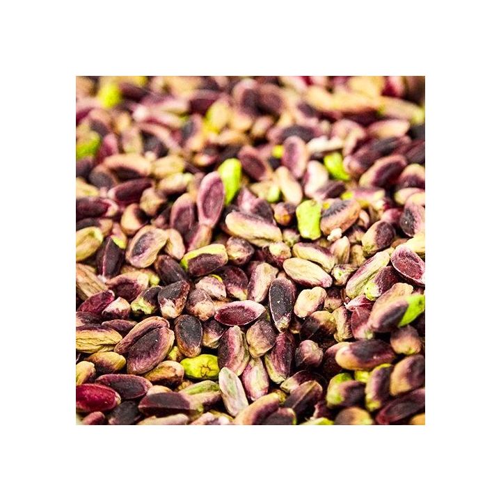 Traditional and delicious cake with Sicilian Pistachios in a red tin By D&G.