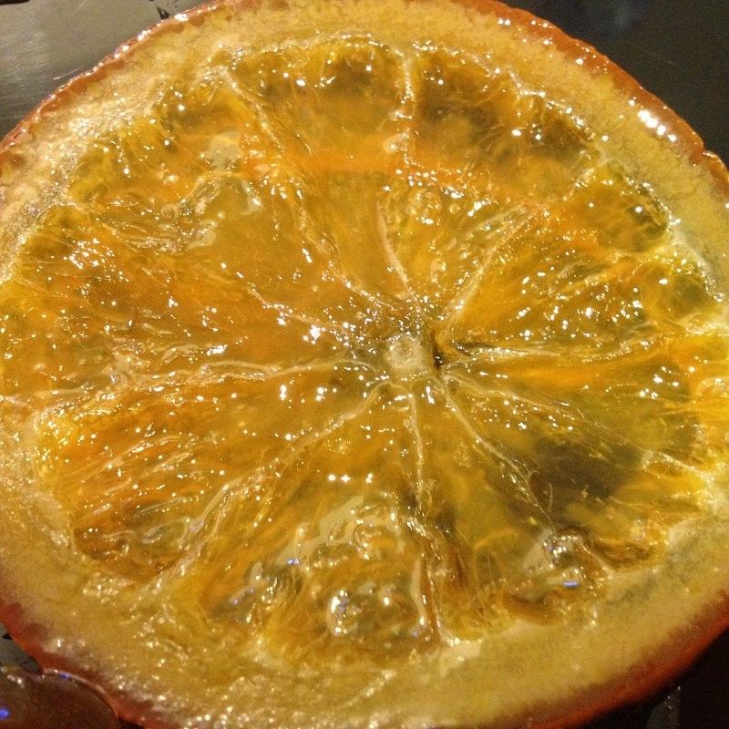 Fetta di arancia candita