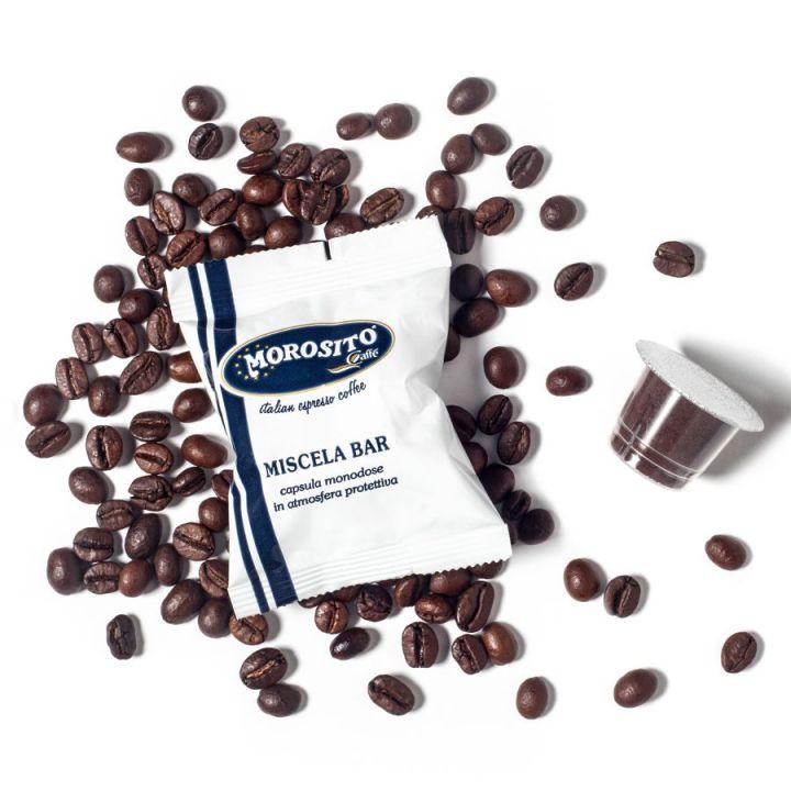 100 Coffee Capsules suitable for Nespresso M.Èspresso BLU - Caffè Morosito