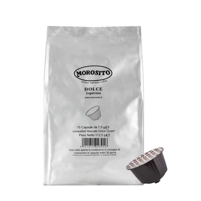 15 Capsule Compatibili Dolce Gusto Nescafè - Dolce Èspresso - Morosito Caffè 15 Capsule Compatibili Dolce Gusto Nescafè - Dolce Èspresso - Morosito Caffè