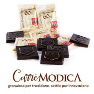 Carre' di Modica Astuccio di Cioccolatini fondenti siciliani