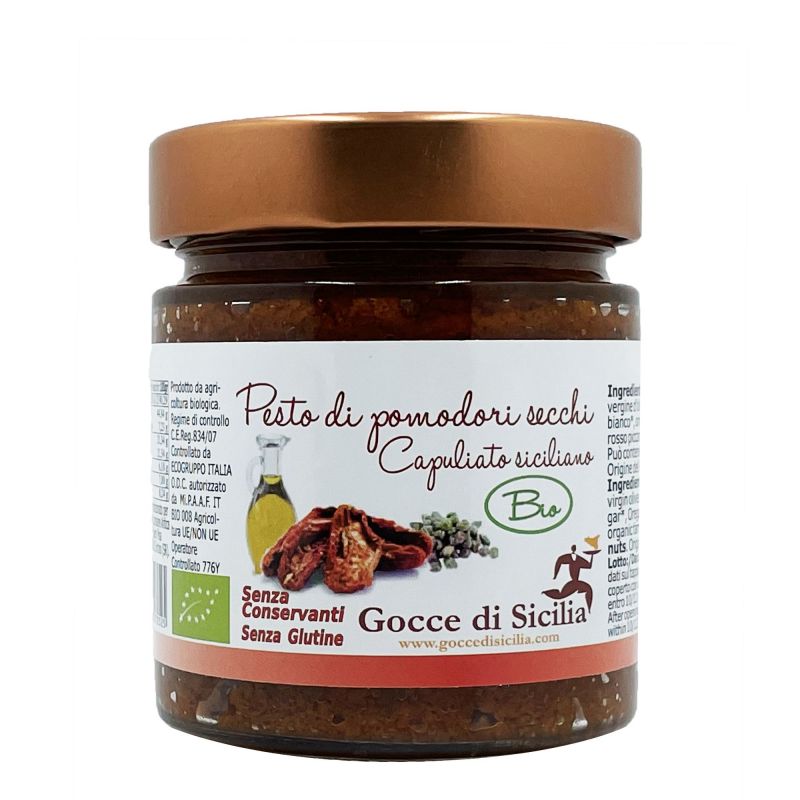 Capuliato BIO alla siciliana - Pesto di Pomodori secchi 190 gr