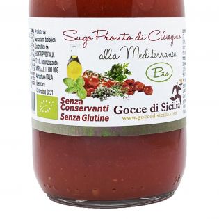 Ready to use Organic Mediterranean Cherry Tomato Sauce 