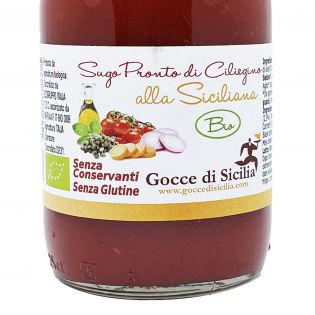 Ready to use Organic Sicilian Cherry Tomato Sauce 