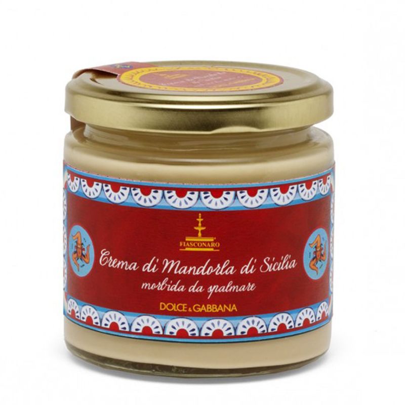 Sicilian spreadable Almond sweet cream By Fiasconaro and D&G. - 180 g