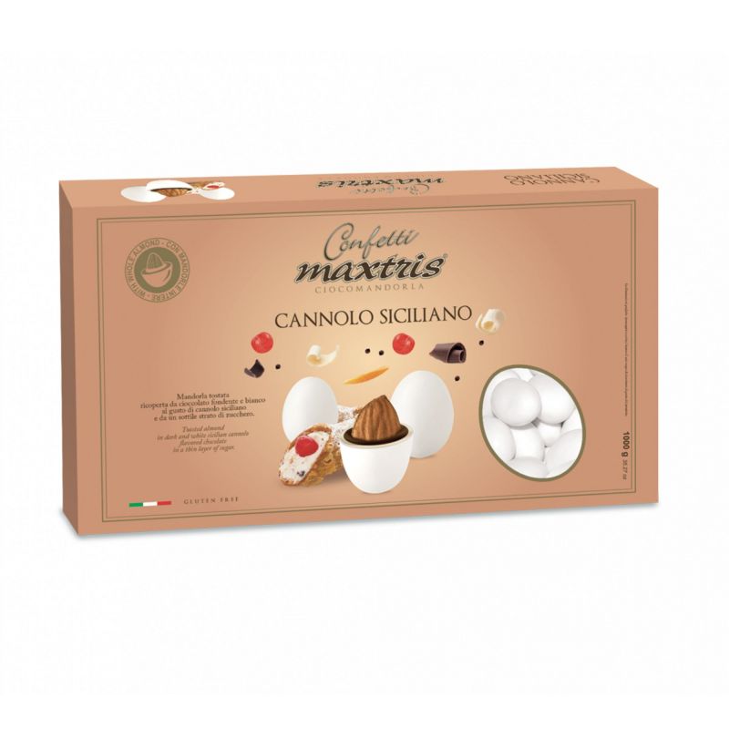 Confetti Maxtris Ciocomandorla Cannolo Siciliano confezione da 1Kg