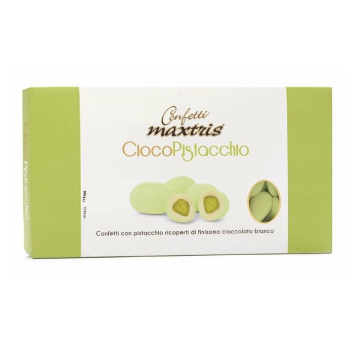 Green CiocoPistachio dragee Maxtris