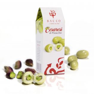 Sicilian Pistachio and white chocolate Dragees Bacco