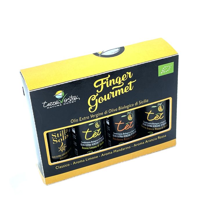 Finger Gourmet 4x20 ml - Set assaggio di Oli EVO Biologici