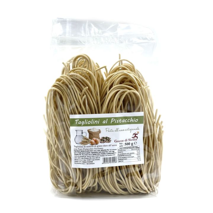 Handmade Pistachio Tagliolini