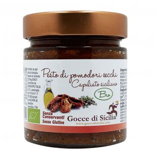 Capuliato BIO alla siciliana - Pesto di Pomodori secchi 190 gr