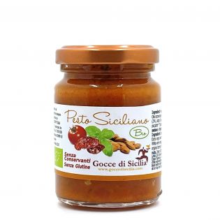Organic Sicilian Pesto small jar of 90 gr