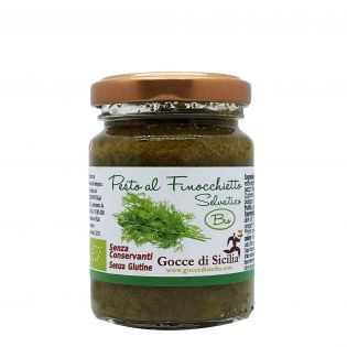 Organic Wild fennel Pesto Gocce di Sicilia - 90 grams