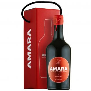 Amaro Amara with case 50 cl -Sicilian Bitter Liqueur