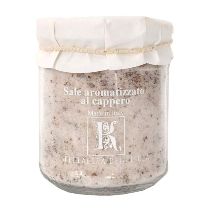 Salt flavored with capers
