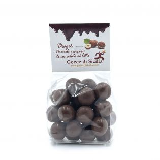 Dragee Toasted hazelnuts covered with milk chocolate