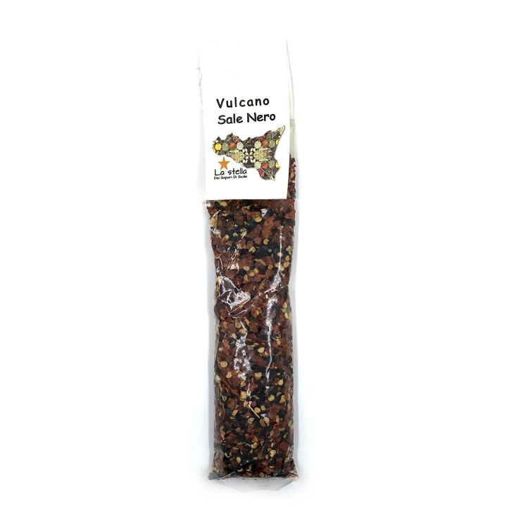 Flavored Black Salt VULCANO Condiment - 70 gr