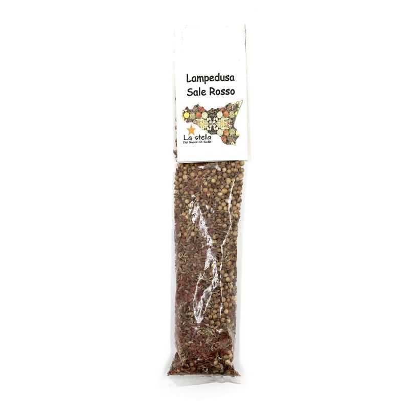 Flavored Red Salt LAMPEDUSA Condiment - 70 gr